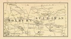 Roxbury and Sullivan Township, Chapman Pond, Woodward Pond, Cheshire County 1877